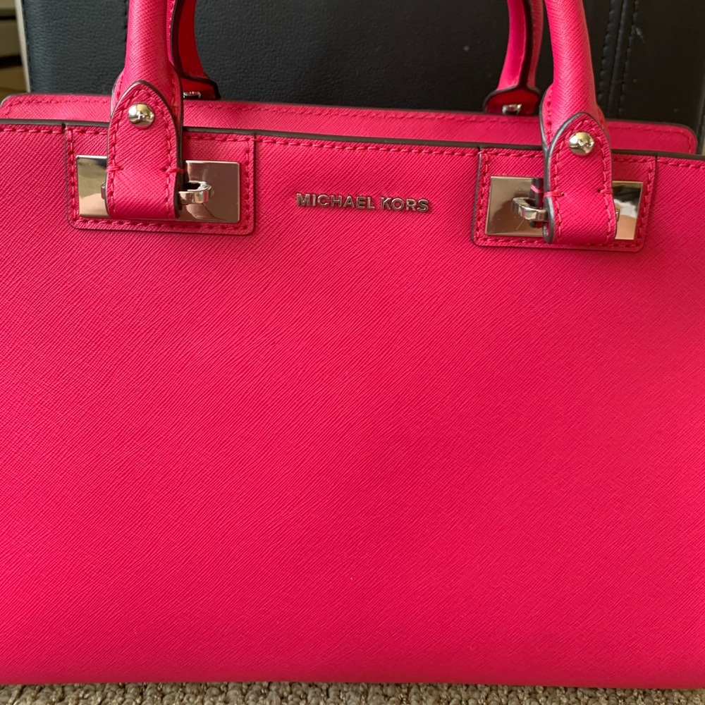Pink leather Michael Kors bag